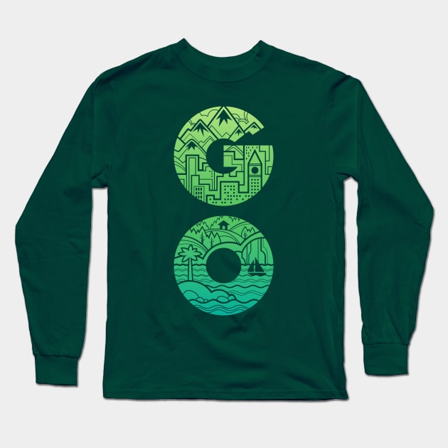 GO Long Sleeve T-Shirt by Waynem